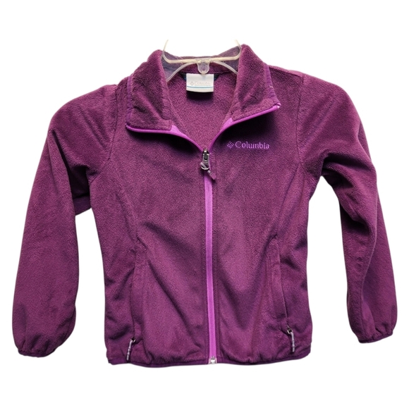 Columbia Kids Violet Full-Zip Fleece Jacket - Size XS - Picture 1 of 3